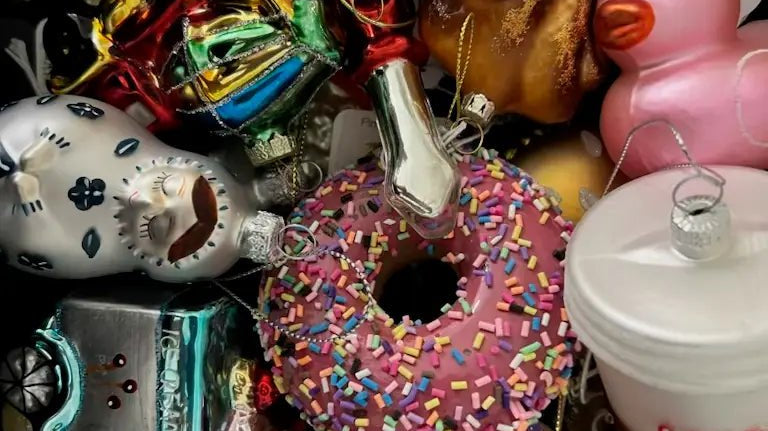 Hand-Blown Glass Christmas Ornaments - Premium Holiday Decor - Chive Ceramics Studio