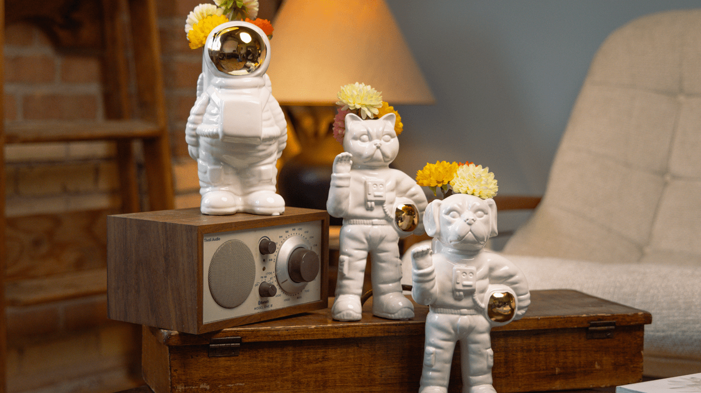 We had an astronaut on the wall before it was a cultural moment. - Chive Ceramics Studio