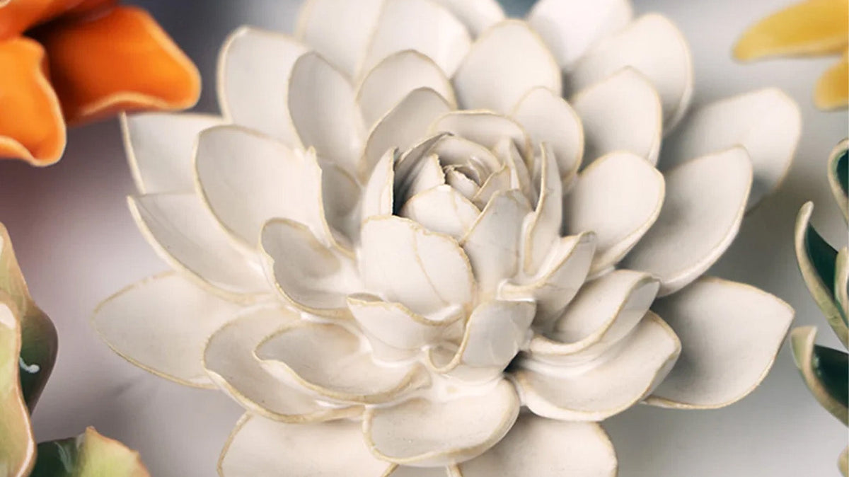 January birth flower: The snowdrop in handmade ceramic - Chive Studio, Toronto