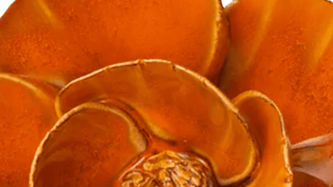 August birth flower: the poppy in handmade ceramic - Chive Ceramics Studio
