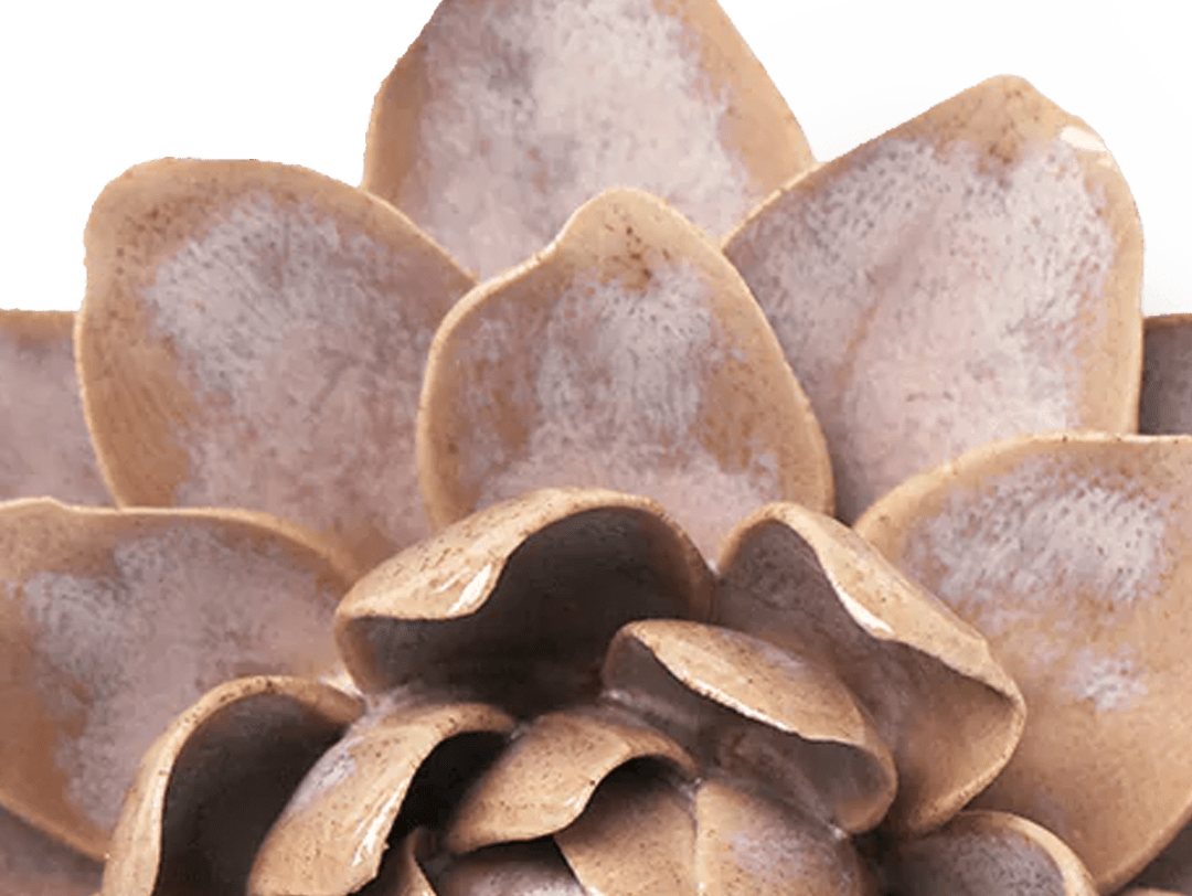 July birth flower: the water lily in handmade ceramic - Chive Ceramics Studio