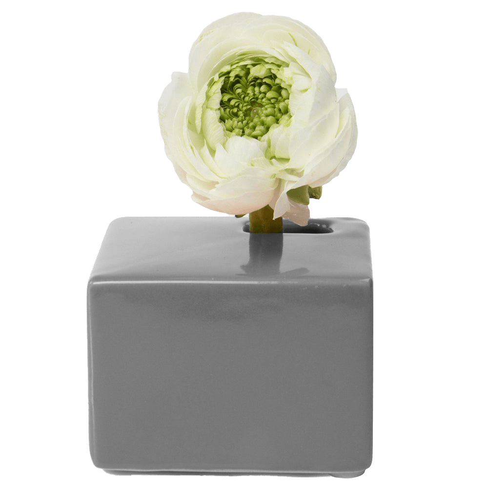 Cube Ceramic Flower Vase - Chive Ceramics Studio - Vases - Chive US
