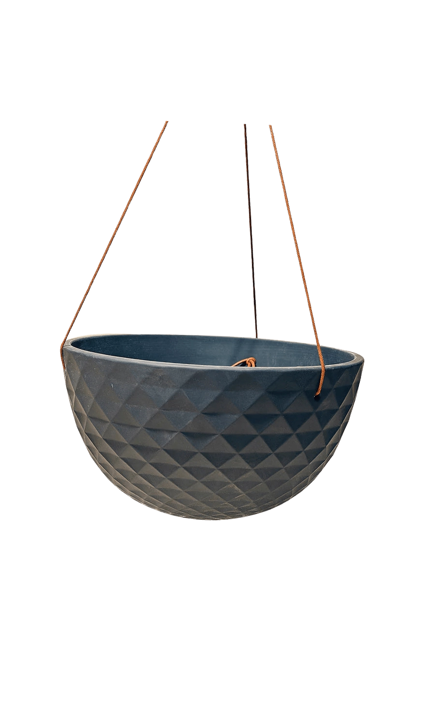 Black Porcelain Modern Hanging Planter - Mofo - handmade by Chive Studio Toronto