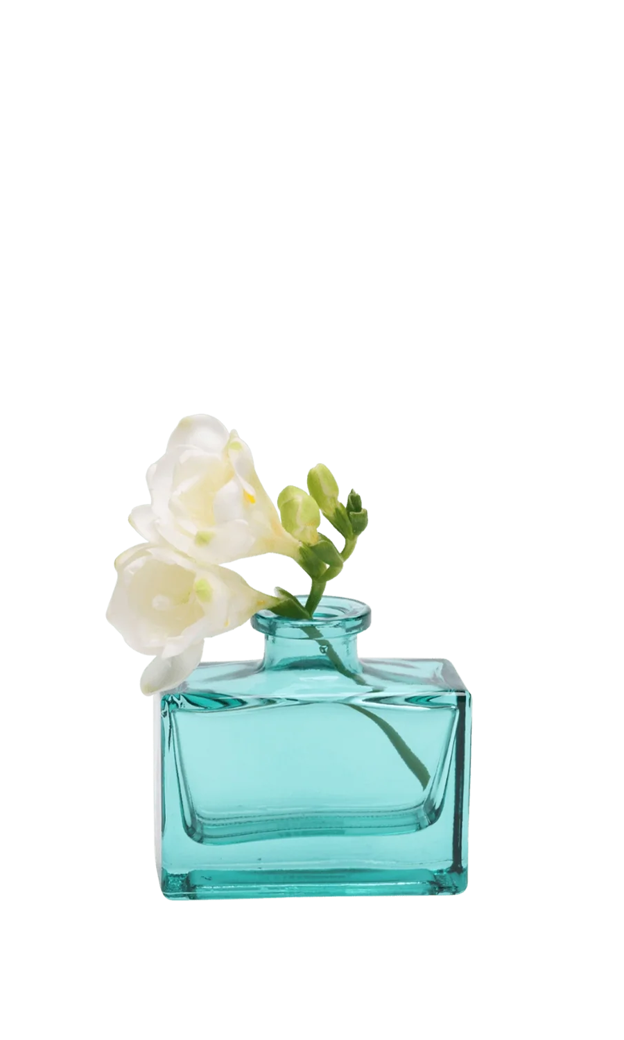 Blue Green Glass Vintage Bud Vases for Weddings - Loft - handmade by Chive Studio Toronto