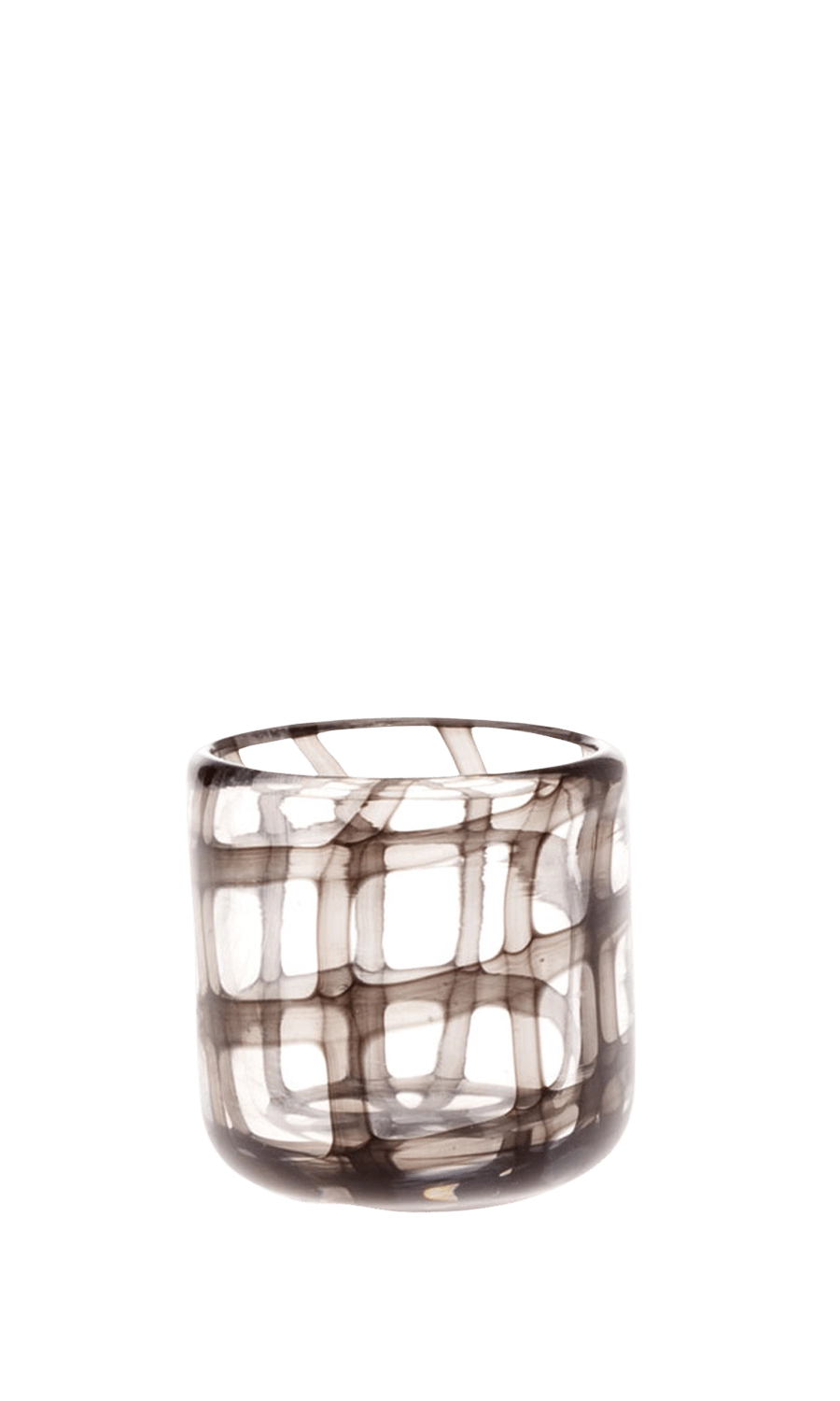 Glass Modern Flower Vase - Black & White - handmade by Chive Studio Toronto