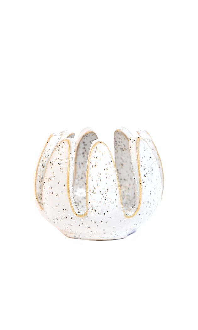 Grassy White Speckles - Gideon - handmade by Chive Studio Toronto