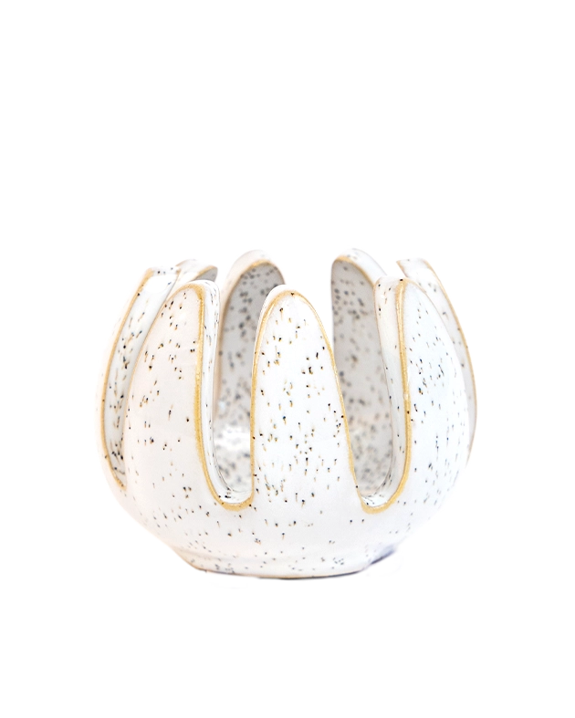 Grassy White Speckles - Gideon - handmade by Chive Studio Toronto
