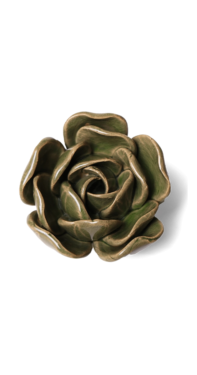 Green - Rose - handmade by Chive Studio Toronto
