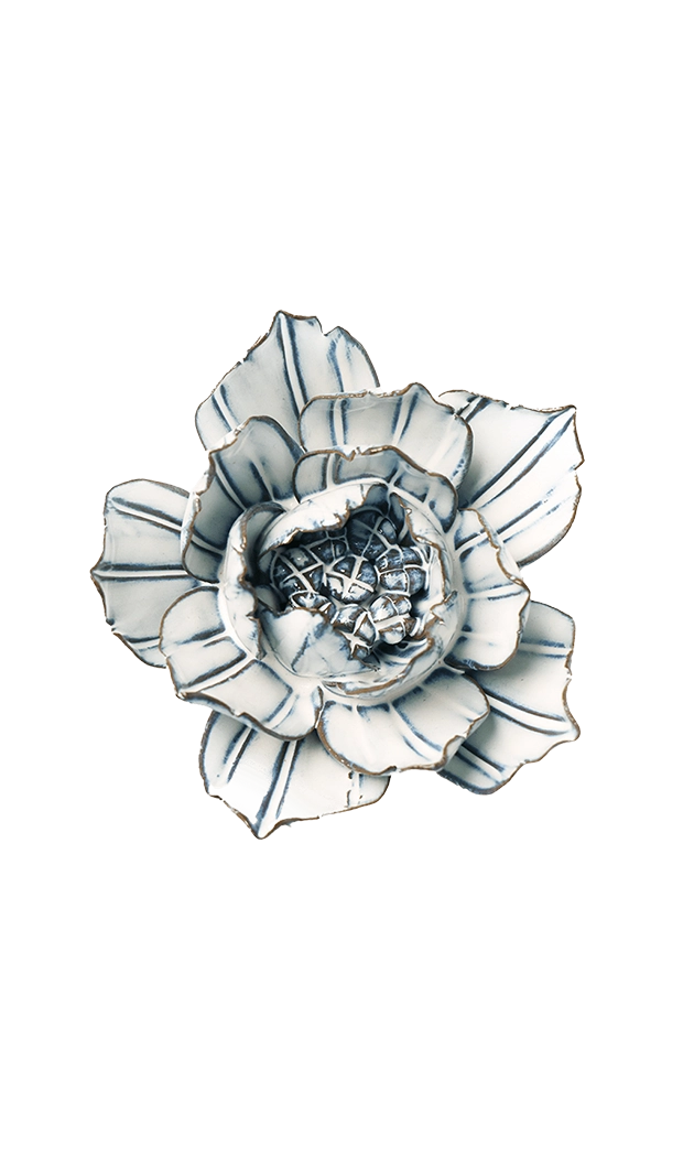 Blue White - Purslane - handmade by Chive Studio Toronto