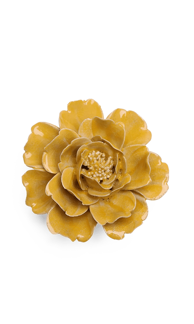 Burnt Yellow Rose - June Birth Flower - handmade by Chive Studio Toronto