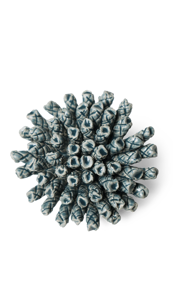 Teal - Flower Medium - handmade by Chive Studio Toronto