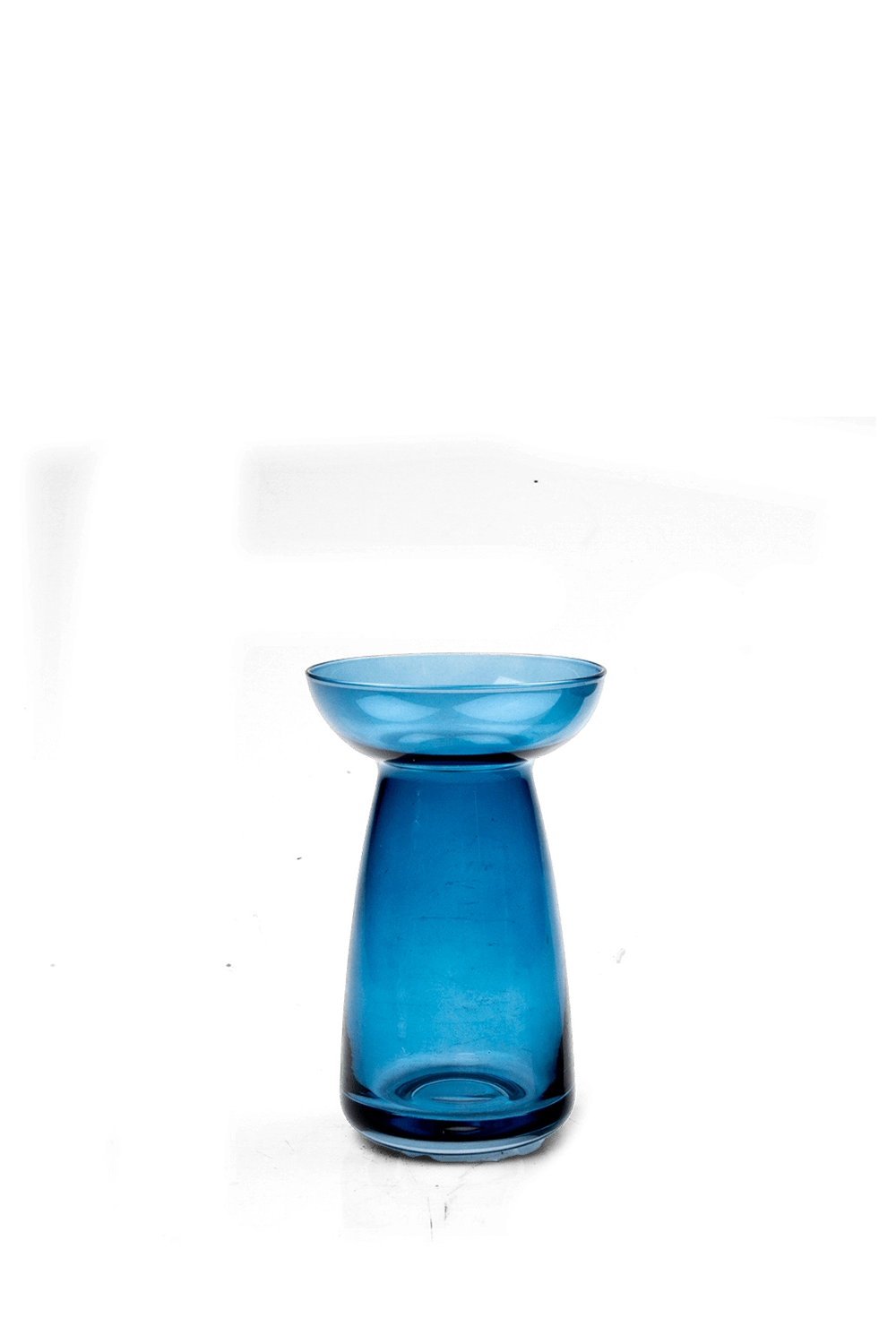 Blue Bulb Forcer Glass Flower Vase - Jaffa - handmade by Chive Studio Toronto