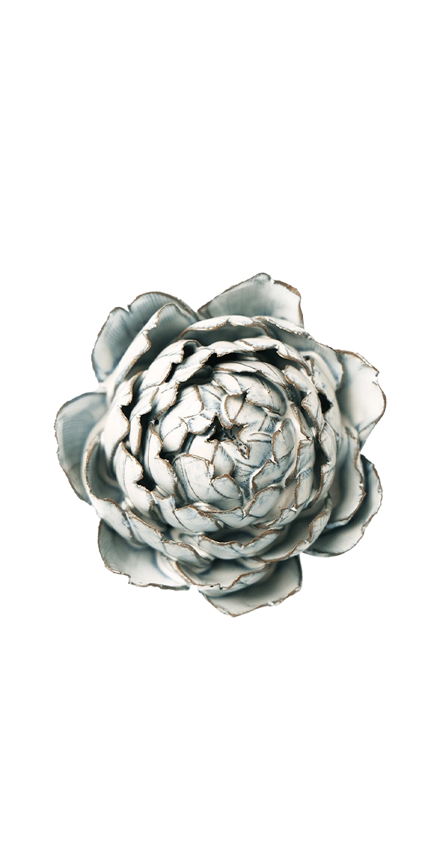 Blue White Queen Protea - Coastal Collection - handmade by Chive Studio Toronto