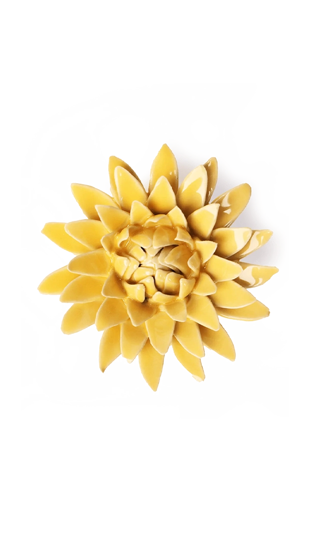 Burnt Yellow - Strawflower - handmade by Chive Studio Toronto