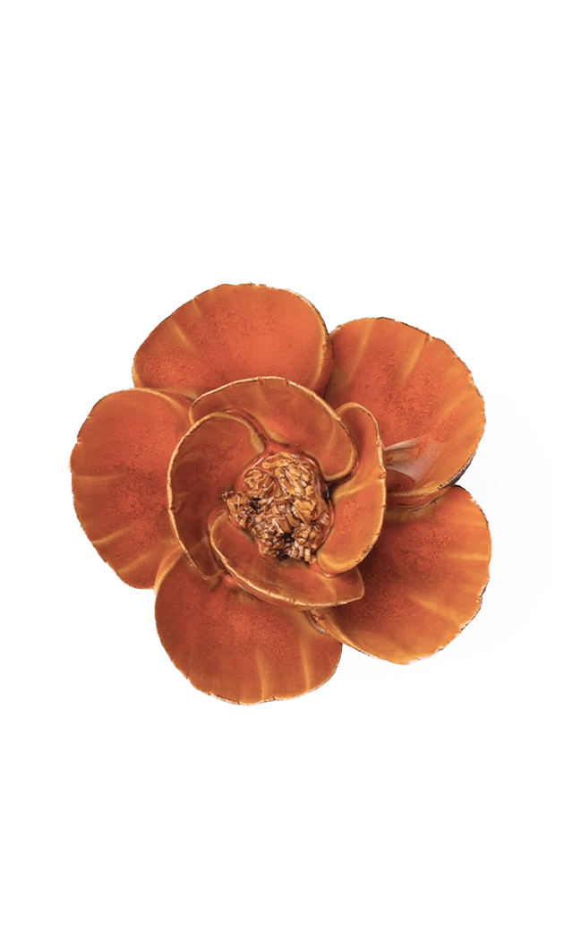 Burnt Orange - Poppy - handmade by Chive Studio Toronto