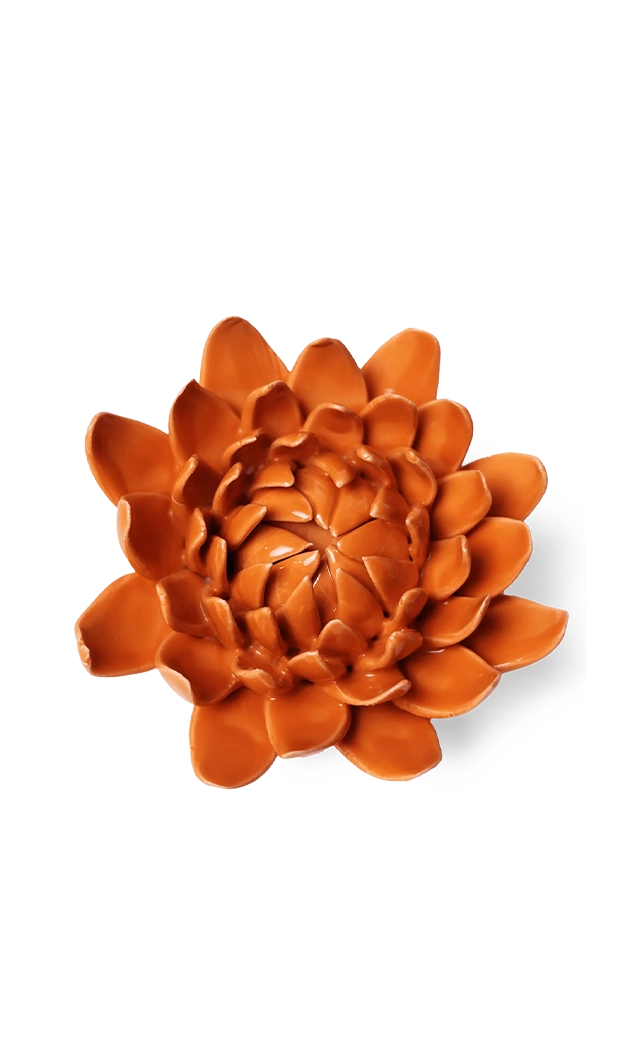 Orange - Dahlia - handmade by Chive Studio Toronto