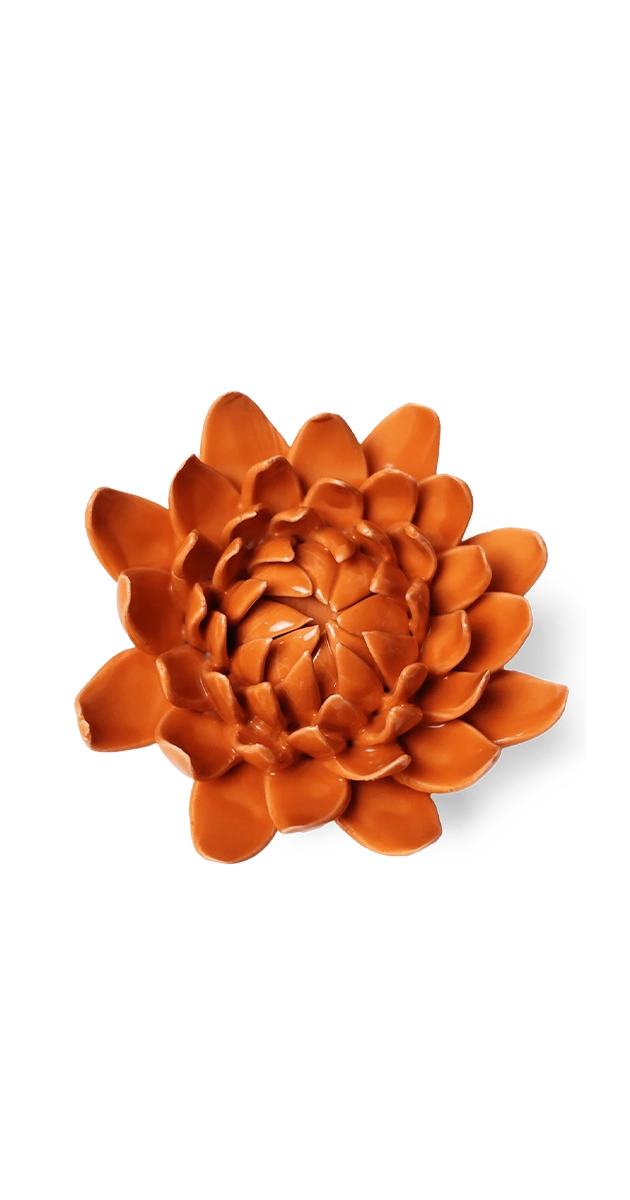 Orange - Dahlia - handmade by Chive Studio Toronto