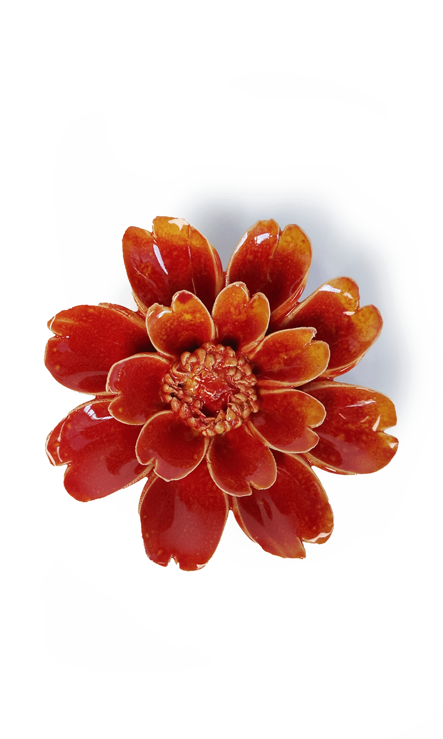 Orange Yellow Daisy - April Birth Flower - handmade by Chive Studio Toronto