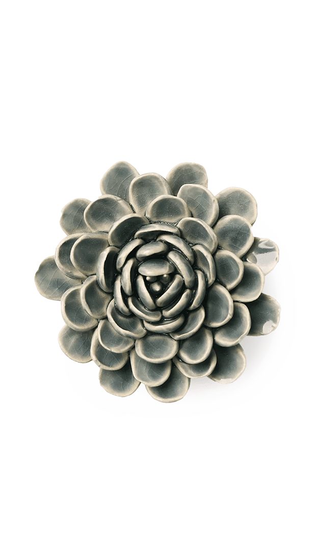 Pewter Blue - Zinderella Zinnia - handmade by Chive Studio Toronto