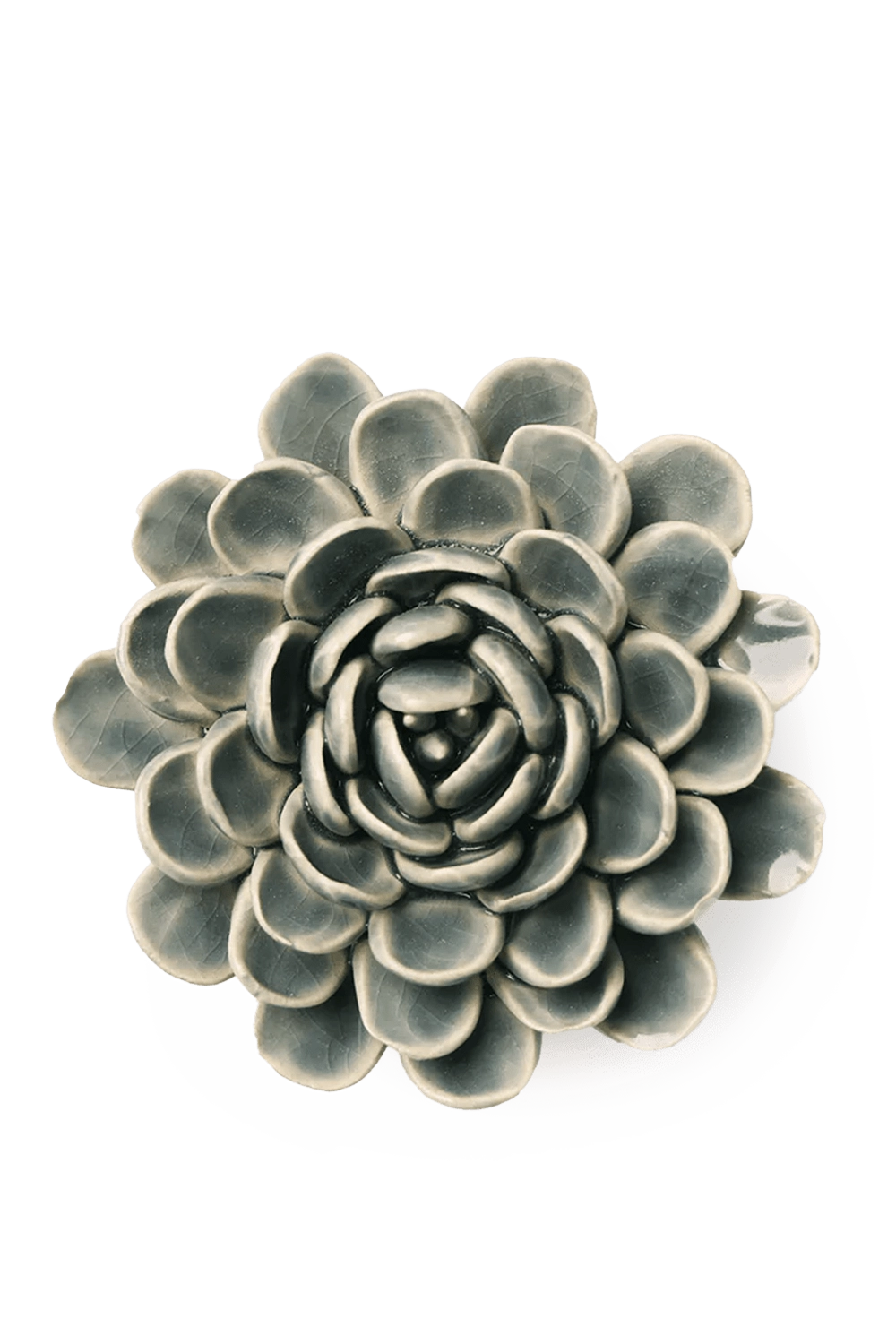 Pewter Blue Zinderella Zinnia - English Collection - handmade by Chive Studio Toronto