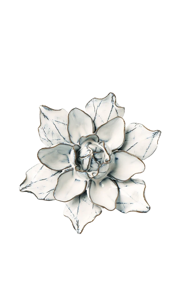 Blue White - Columbine - handmade by Chive Studio Toronto
