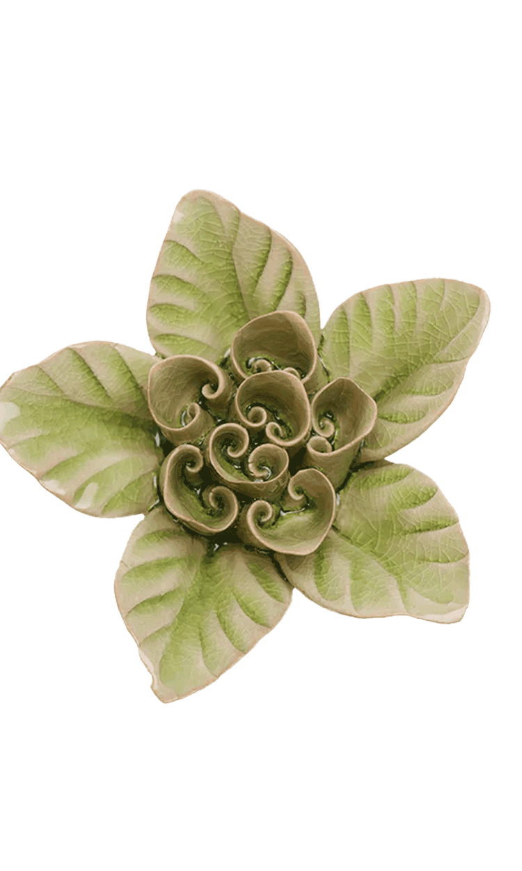 Peridot Green - Maiden Lotus - handmade by Chive Studio Toronto