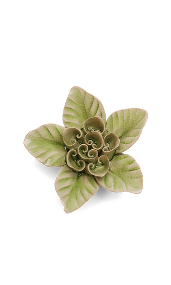 Peridot Green - Maiden Lotus - handmade by Chive Studio Toronto