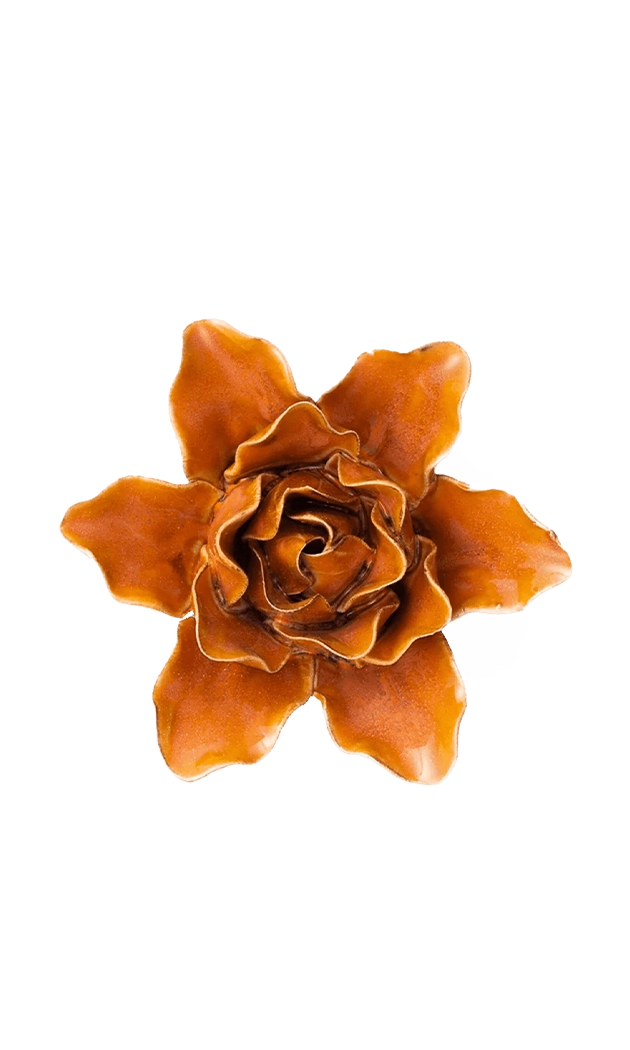 Burnt Orange - Stargazer Lily - handmade by Chive Studio Toronto