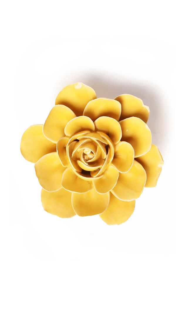 Burnt Yellow - Begonia - handmade by Chive Studio Toronto