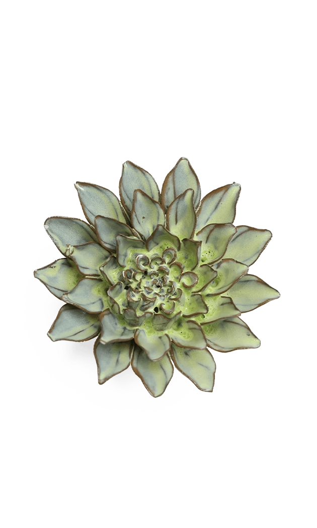 Pear Green - Calico Aster - handmade by Chive Studio Toronto