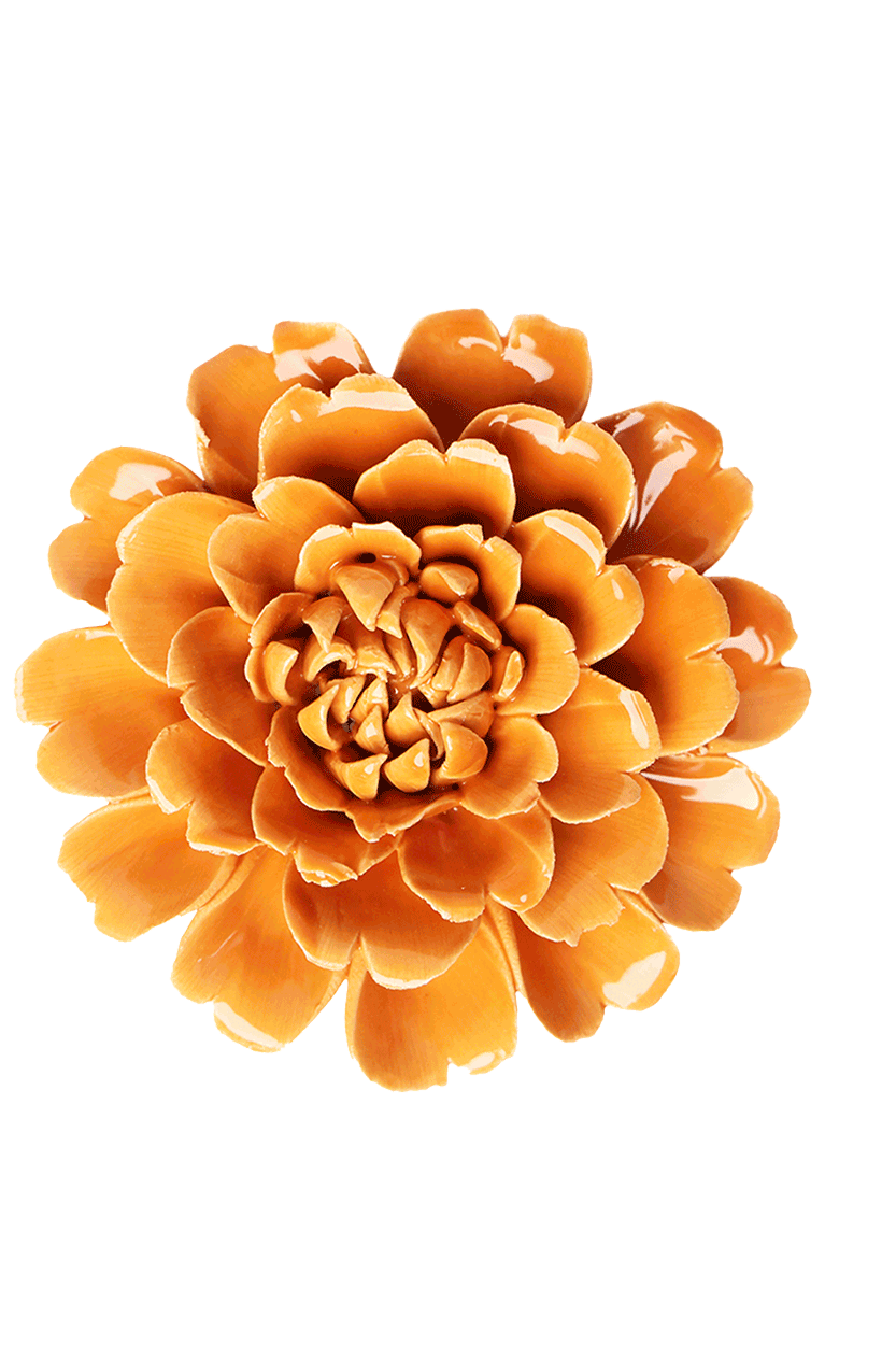 Orange - Fiesta Marigold - handmade by Chive Studio Toronto