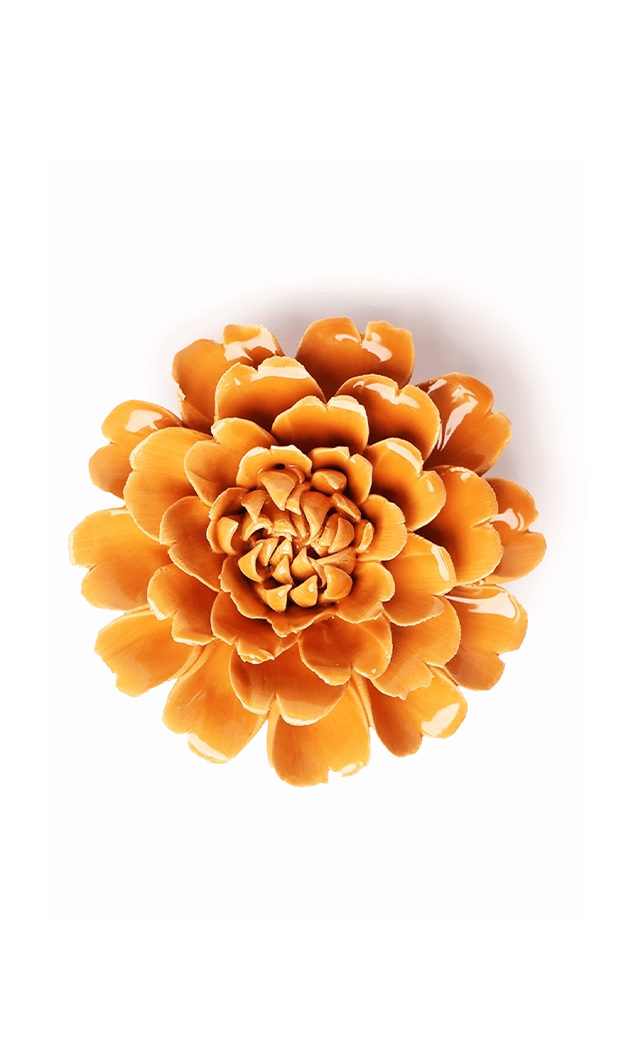 Orange - Fiesta Marigold - handmade by Chive Studio Toronto