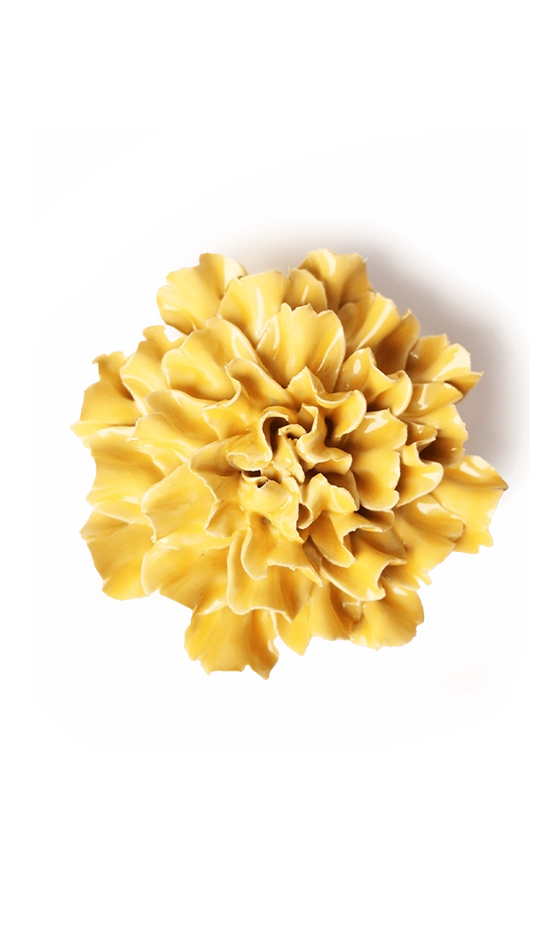 Burnt Yellow - Tundra Carnation - handmade by Chive Studio Toronto