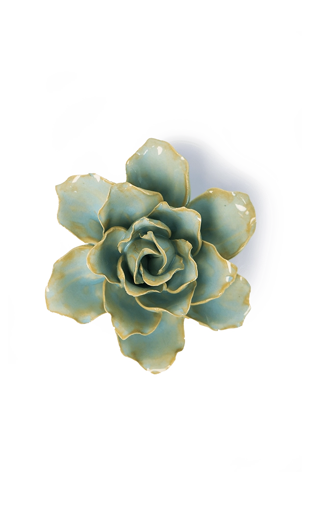 Robin's Egg Blue - Stargazer Lily - handmade by Chive Studio Toronto