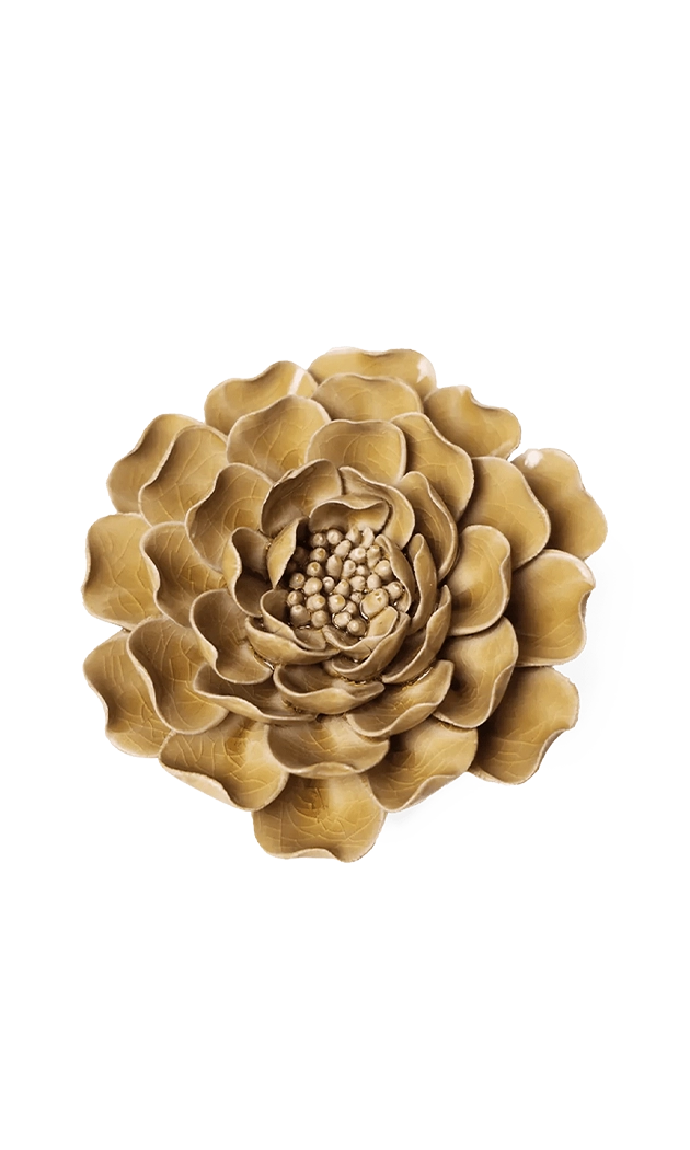 Caramel Charm - Peony - handmade by Chive Studio Toronto