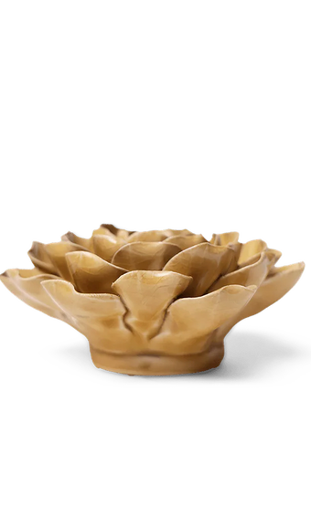 Caramel Charm Peony ceramic wall flower detail view — Chive Ceramics Studio