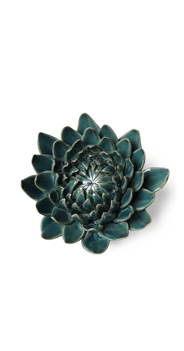 Green - Dahlia - handmade by Chive Studio Toronto