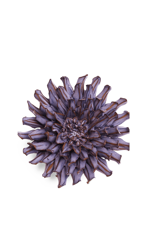 Violet Blue - Fleur De Lis - Mum - Ivory - Rose - handmade by Chive Studio Toronto