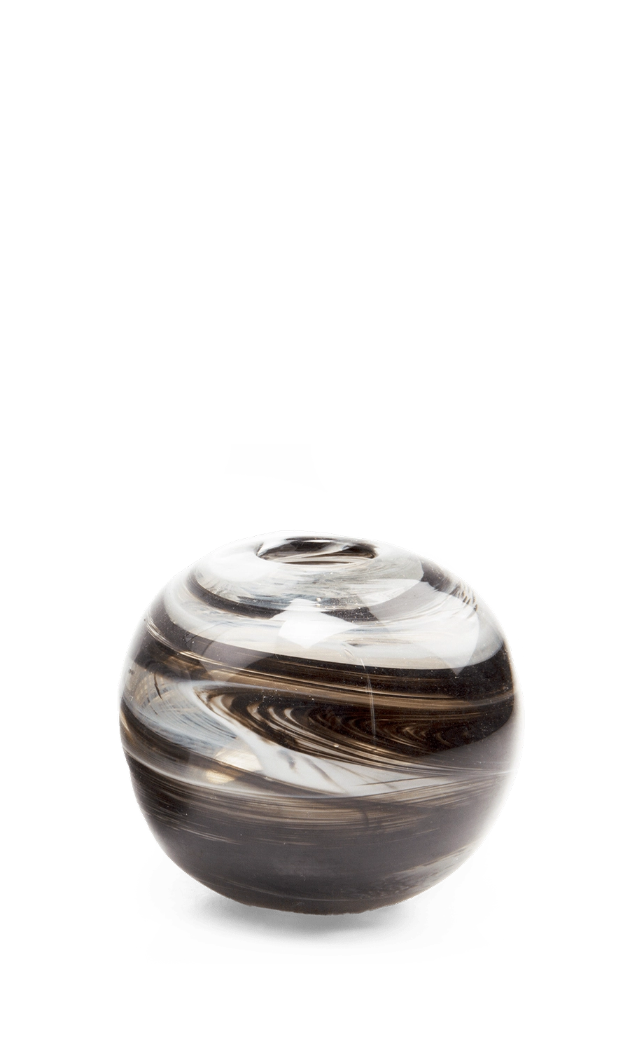 Black and Green Glass Modern Vase - Fuzzle - handmade by Chive Studio Toronto