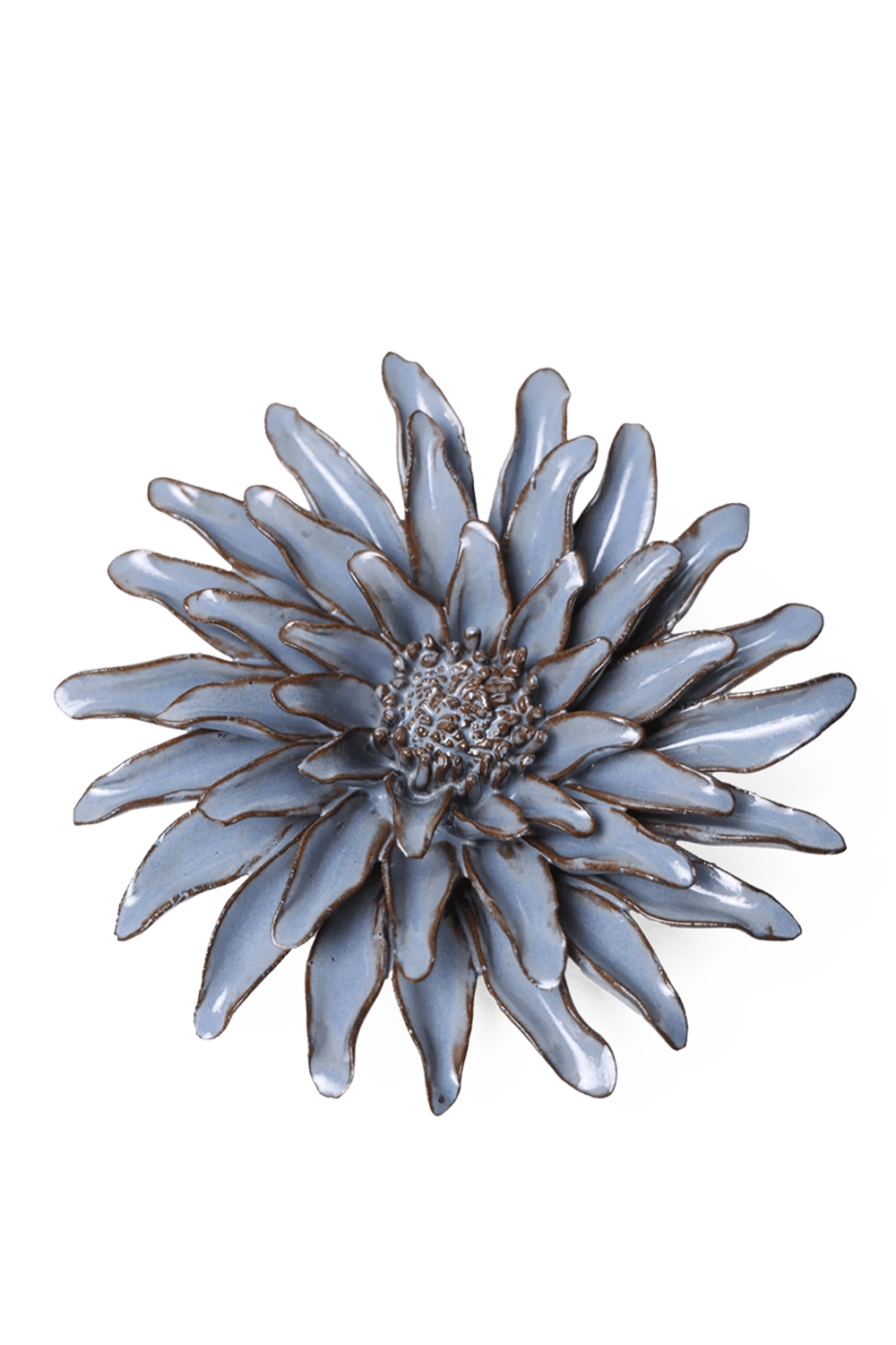 Blue Grey Gerbera Daisy - Japan Collection - handmade by Chive Studio Toronto