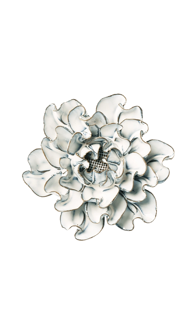 Blue White - Large Hawthorn - handmade by Chive Studio Toronto