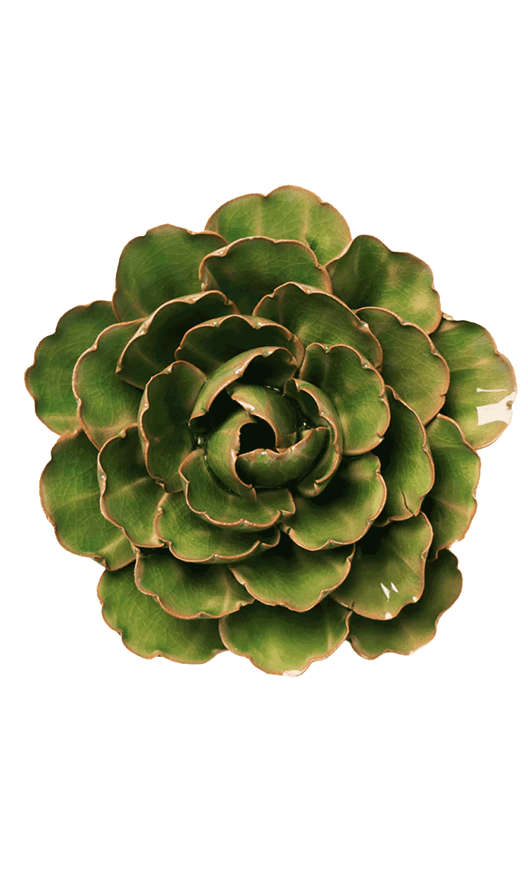 Avocado Green - Keiko Peony - handmade by Chive Studio Toronto