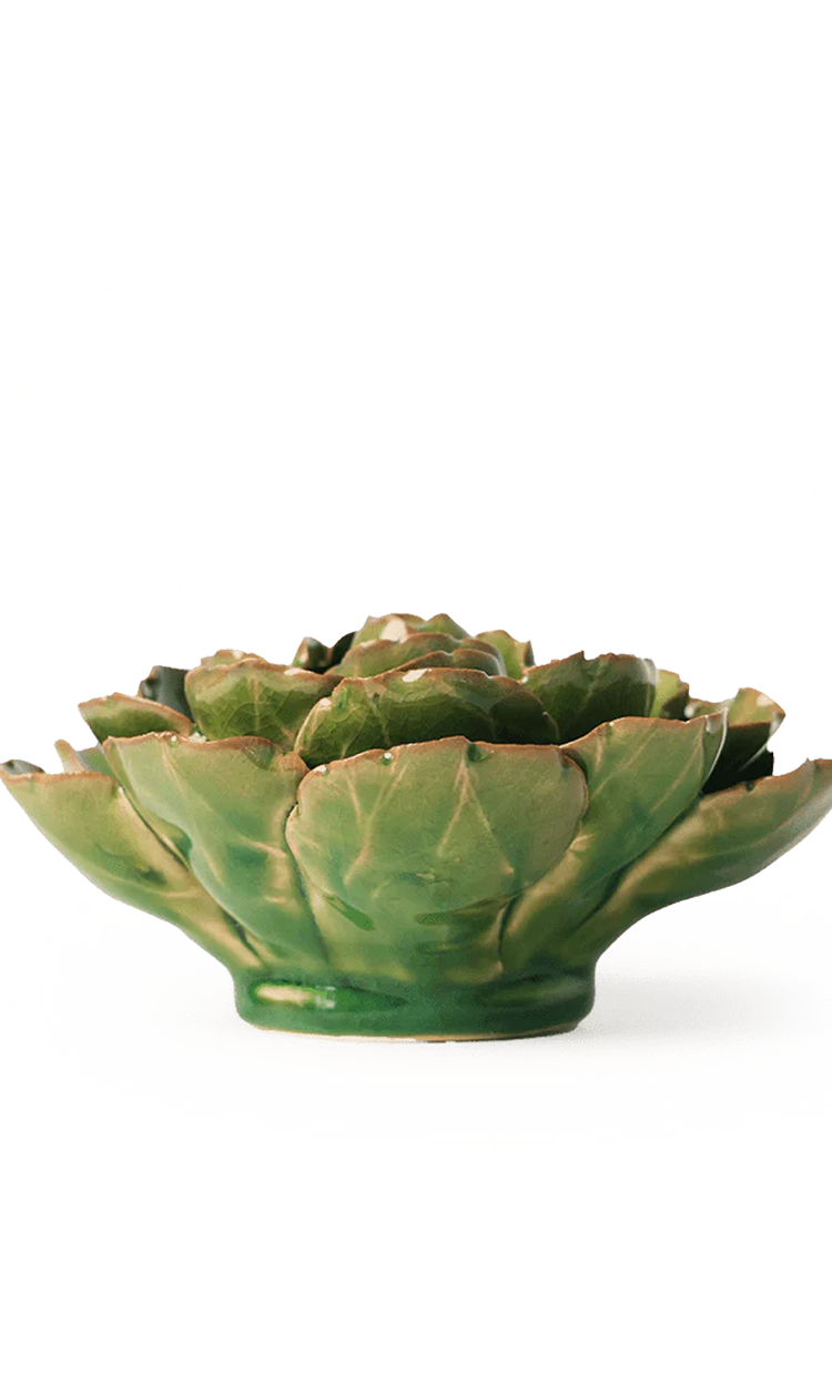 Avocado green Keiko Peony ceramic wall flower — English Garden Collection — handmade by Chive Studio Toronto