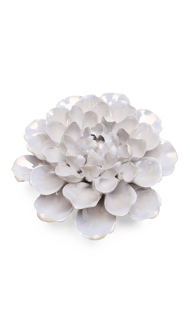 Pearlescent White - Large Flower - handmade by Chive Studio Toronto