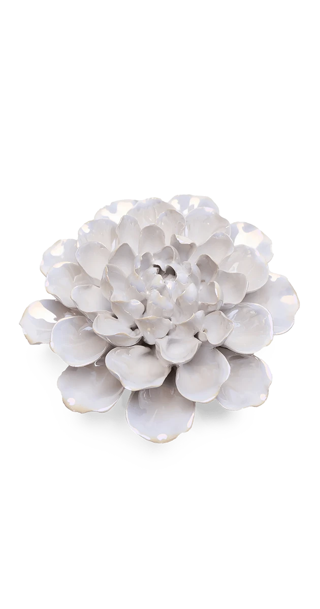 Pearlescent White - Large Flower - handmade by Chive Studio Toronto