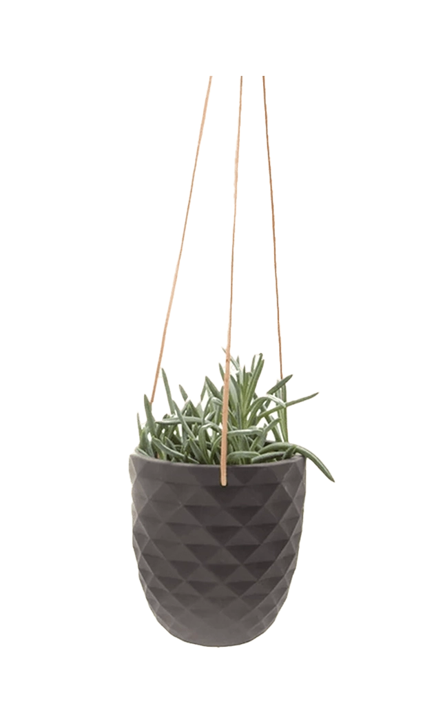 Porcelain Modern Hanging Planter - Thimble - handmade by Chive Studio Toronto