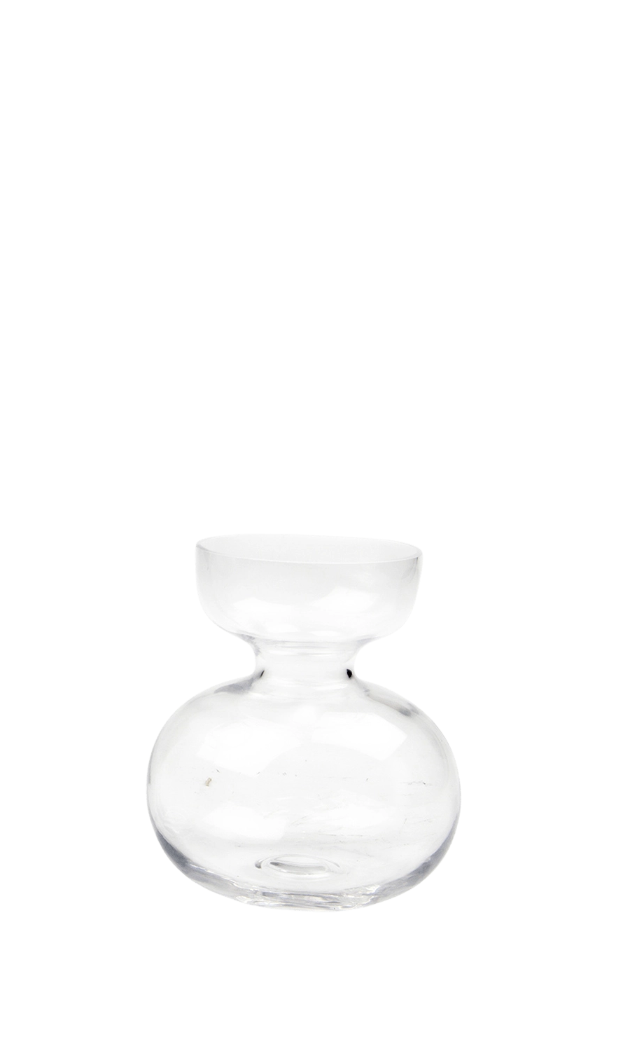 Clear Forcer Glass Flower Vase - Bulb - handmade by Chive Studio Toronto