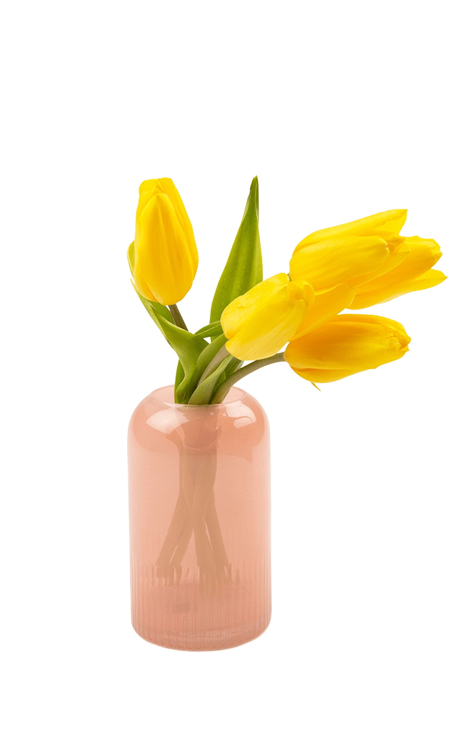 Glass Modern Flower Vase - Bubblegum - handmade by Chive Studio Toronto