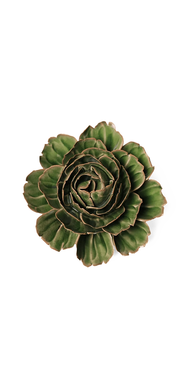 Avocado Green - Rozella Peony - handmade by Chive Studio Toronto