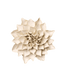 Ivory Autumn Azalea ceramic wall flower — English Garden Collection — Chive Ceramics Studio